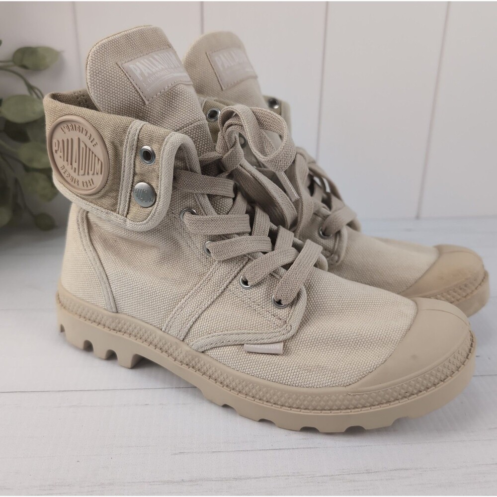 Palladium Baggy Boots Sahara Safari Colorway & Canvas Material Women's Size 8